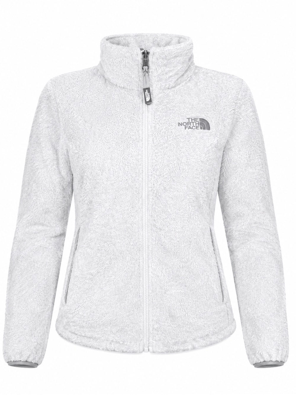 The North Face Women's White/ Light Gray Teddy Jacket
